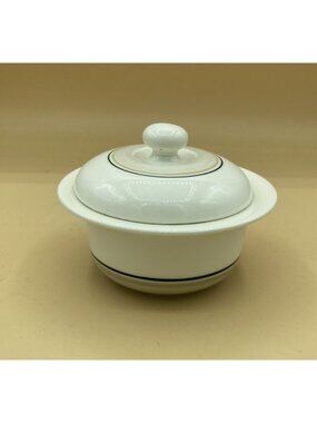 ARABIA Finland Seita Arctica Sugar Bowl With Lid